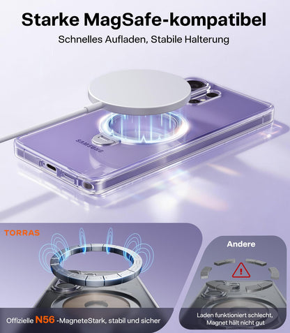 TORRAS Ostand Q3 Spin Hülle für Samsung Galaxy S26 Ultra transparent