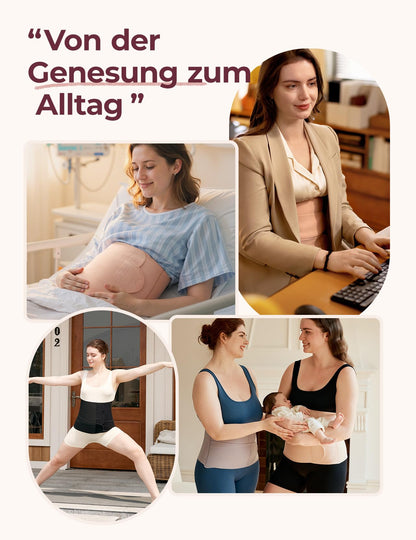 Momcozy Ergowrap Bauchgurt nach Geburt, nahtloses Bauchband Grösse M
