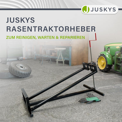 Juskys Rasentraktorheber 400 kg 45° Hebebühne – Schwarz