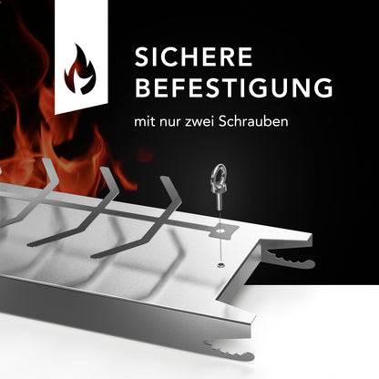 NewHabitat Flammlachsbrett Edelstahl 59,5 cm für Feuerschale & Grill