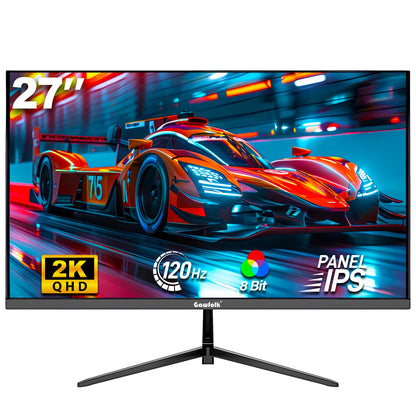 Gawfolk Gaming Monitor 27 Zoll QHD 120Hz IPS – Schwarz