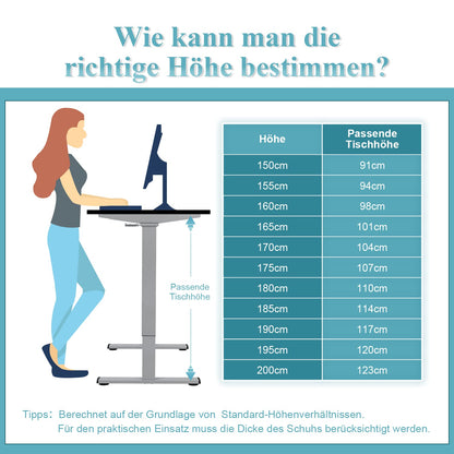 Homall Elektrisches Schreibtischgestell Höhenverstellbar - Grau