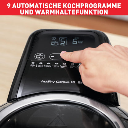 Tefal ActiFry Genius XL 2in1 Heissluftfritteuse - YV9708 Schwarz
