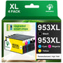 GREENSKY 953XL Druckerpatronen kompatibel für HP OfficeJet 4er-Pack, Multipack mit Chip