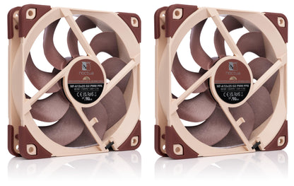 Noctua NF-A12x25 G2 PWM Sx2-PP Doppellüfter-Set - Braun