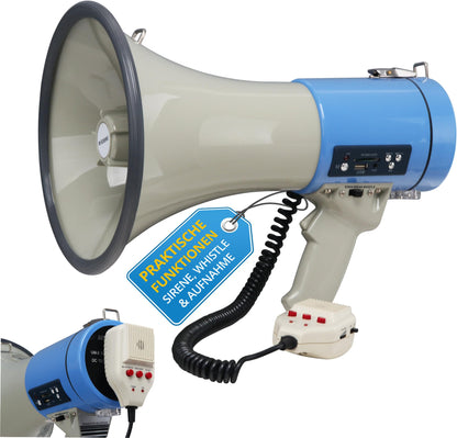 McGrey MP-800HRS Megaphon – 25W RMS, Grau/Blau