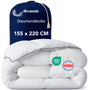 Dreamzie Daunendecke 155x220 cm – Ganzjahresdecke mit Daunen & Federn, bauschige Bettdecke