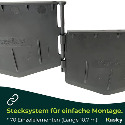 GartPro Rasenkante Kunststoff unsichtbar - 10,7 m Beeteinfassung