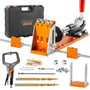 VEVOR Taschenloch-Bohrschablone Set XRS040 – Bohrhilfe für Holz, Aluminiumgehäuse mit Stufenbohrer