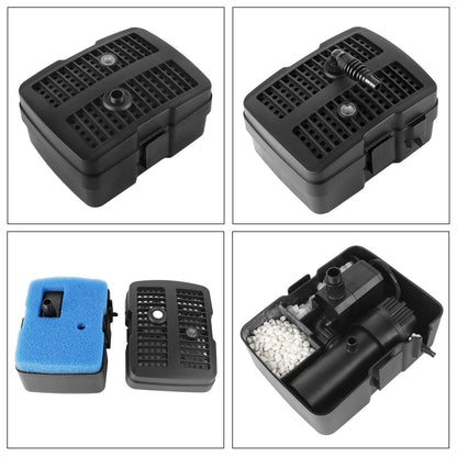 Forever Speed 4-in-1 Teichpumpe mit Filter und 5W UV-Klärer, 1000 l/h