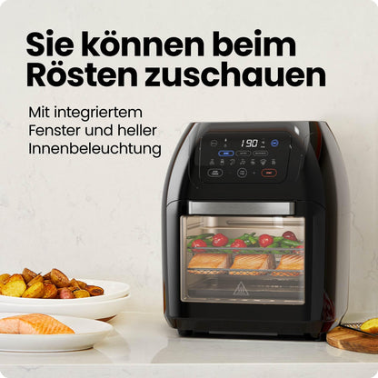 Chefman Multifunktionale Digitale Heissluftfritteuse XL 10L - Schwarz