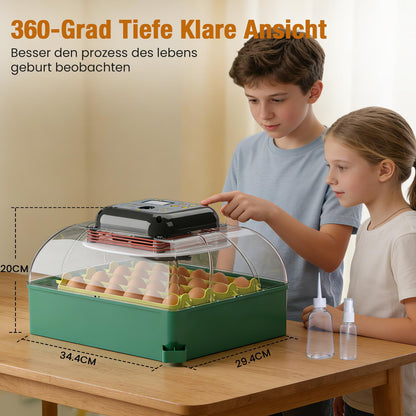 heninhill Brutautomat vollautomatisch 24 Eier Inkubator mit Eierwenden