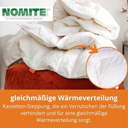 sleepling Sommer Daunendecke Bettdecke extra leicht 135x200 cm