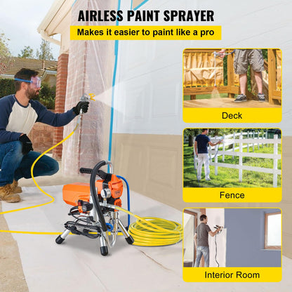 VEVOR Airless-Farbsprühgerät 2200 W, 3000 PSI, 2 l/min, Modell 395