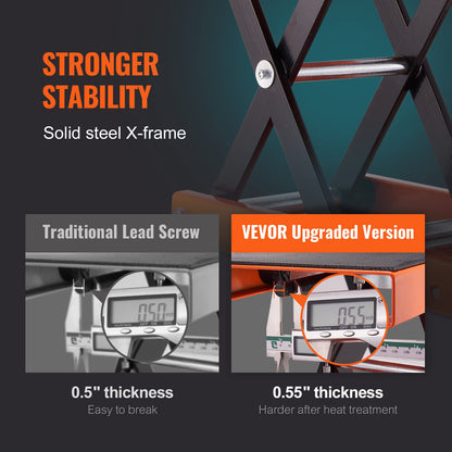 VEVOR Motorrad Hebebühne 500 kg - Höhenverstellbar 95-350 mm