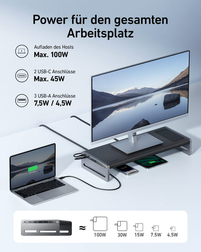 Anker 675 USB-C Docking Station 12-in-1 mit Wireless Charger