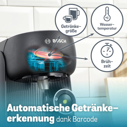 Bosch Tassimo Finesse Friendly Kapselmaschine TAS162E, 1400 W, schwarz