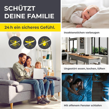 EASYmaxx Fliegengitter Fenster Magic Click, 4 Stück, 150 x 130 cm