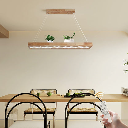 minifair LED Hängeleuchte Holz Dimmbar – 100cm Rustikal