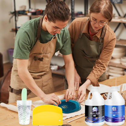 Ghguole Epoxidharz Set 4.5 L – Kristallklar für Anfänger