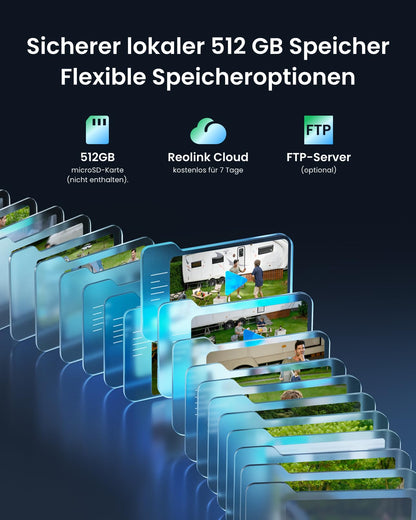 Reolink Go PT Ultra 4K 4G LTE Überwachungskamera mit Solarpanel
