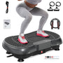 HomeFitnessCode Vibrationsplatte Bluetooth Ganzkörper Fitnessgerät, rechteckig, schwarz. Fördert Ganzkörper-Muskeltraining durch Vibration.