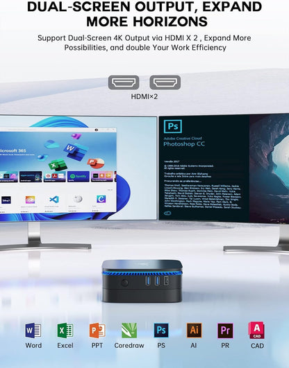 ACEMAGICIAN AK1PRO Mini PC - N5105 16GB RAM 512GB SSD