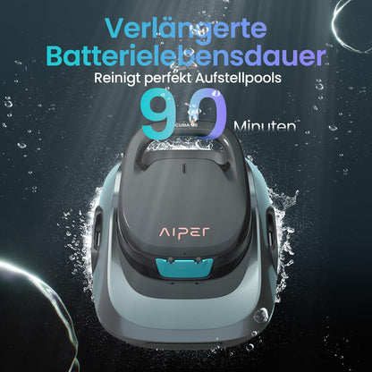 AIPER Scuba SE Poolroboter kabellos, Akku-Poolsauger bis 80 m²