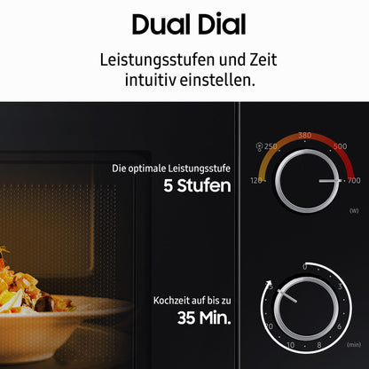 Samsung MS20A3010AL/EG Solo-Mikrowelle - 20 L, Schwarz