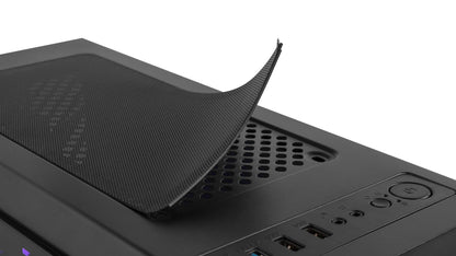 NOX ARGB Hummer TGM Micro-ATX PC-Gehäuse – Schwarz