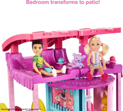 Barbie Chelsea Spielhaus HCK77 – Wandelbar, ca. 51 cm gross