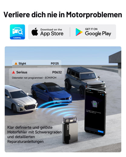 TOPDON CarPal OBD2 Diagnosegerät mit Bluetooth und 6 Reset-Services