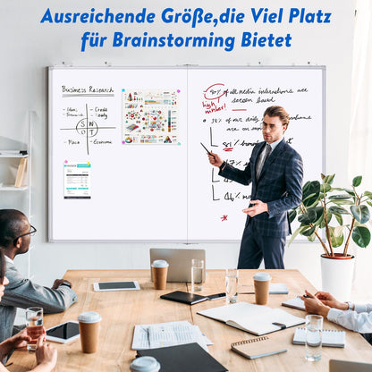 maxtek Whiteboard Magnettafel Trocken Abwischbar 150x100 cm