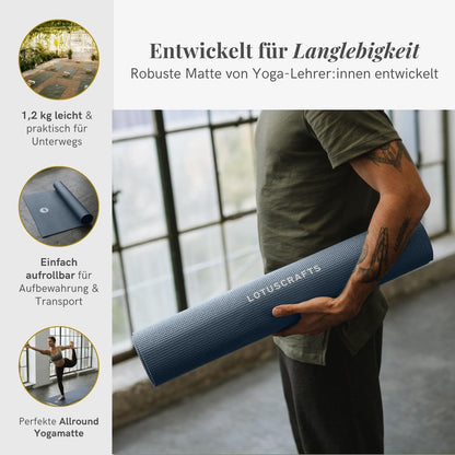 Lotuscrafts Mudra Yogamatte 5 mm rutschfest OEKO-TEX 100