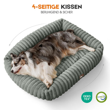 Upvilla Hundebett für grosse Hunde, waschbar, dunkelgrau, 92 x 69 cm