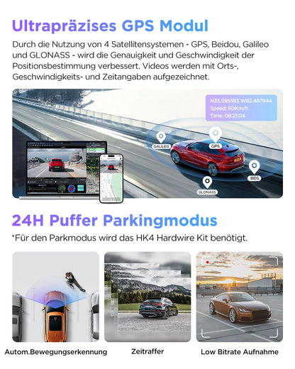 VIOFO A229 Pro 4K/2K Dual Dashcam - STARVIS 2, GPS, CPL