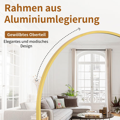 Koonmi Gewölbter Top Ganzkörperspiegel 76x171cm - Gold