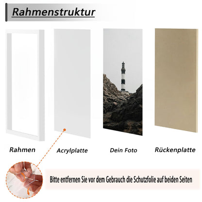 Tinkeps Bilderrahmen A1 schwarz, 3er-Pack aus Holzwerkstoff