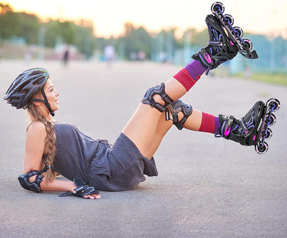 2PM SPORTS Inline Skates verstellbar Kinder Violett Grösse 34-37