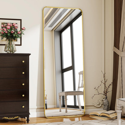 Koonmi Ganzkörperspiegel abgerundet 53x163cm - Gold