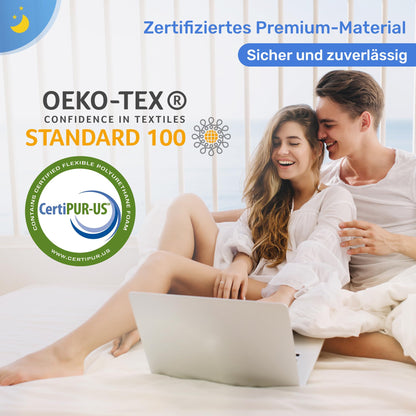 Derila Nackenkissen aus Memory Foam, Seitenschläferkissen Standard