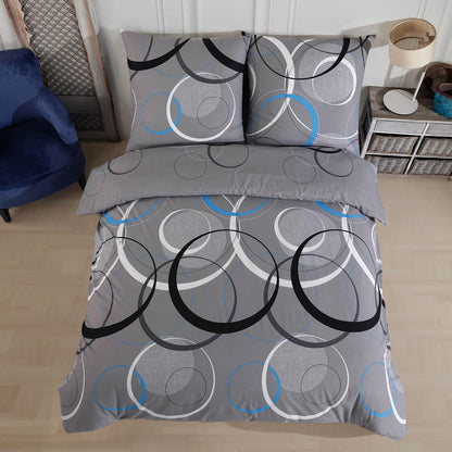 Buymax® Bettwäsche 135x200 100% Baumwolle 4-Teilig Bettbezug - Bettwäsche-Sets 135 x 200cm mit 2 mal Kissenbezüge 80x80cm, ÖKO-TEX Renforcé-Bettdeckenbezüge Set mit Reißverschluss