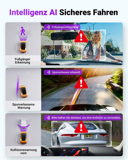 VANTRUE S1 PRO MAX Auto Dashcam - 4K+4K Dual Vorne Hinten