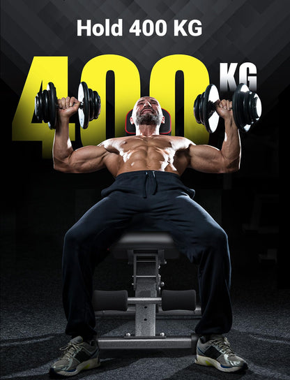 YOLEO Hantelbank klappbar – Profi verstellbar 400kg