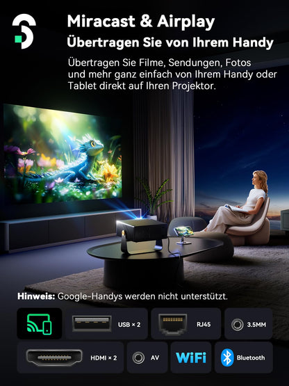 SOOMFON SK3 Smart Beamer - Full HD Projektor mit WiFi & Bluetooth
