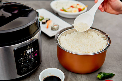 Yum Asia Kumo YumCarb Reiskocher – 1L Edelstahl mit Keramikschale