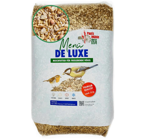 Pauls Mühle Wildvogelfutter Deluxe für Gartenvögel - 25 kg