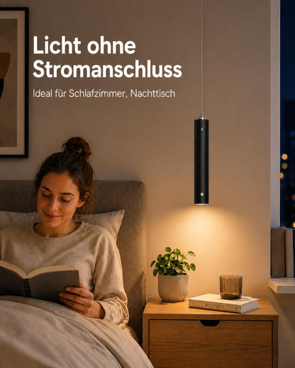 ACMHNC Akku Pendelleuchte Schwarz LED Hängelampe dimmbar USB-C