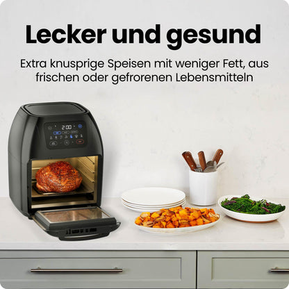 Chefman Multifunktionale Digitale Heissluftfritteuse XL 10L - Schwarz