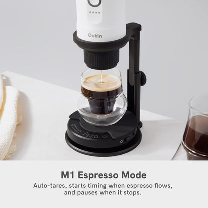 OutIn Claro Kaffeewaage mit Timer, digitale Espressowaage 2 kg